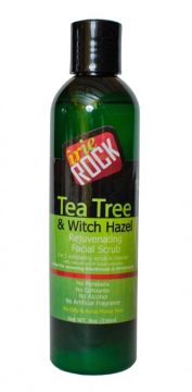 Irie Rock Tea Tree & Witch Hazel Facial Scrub, 8 fl oz (236 ml).